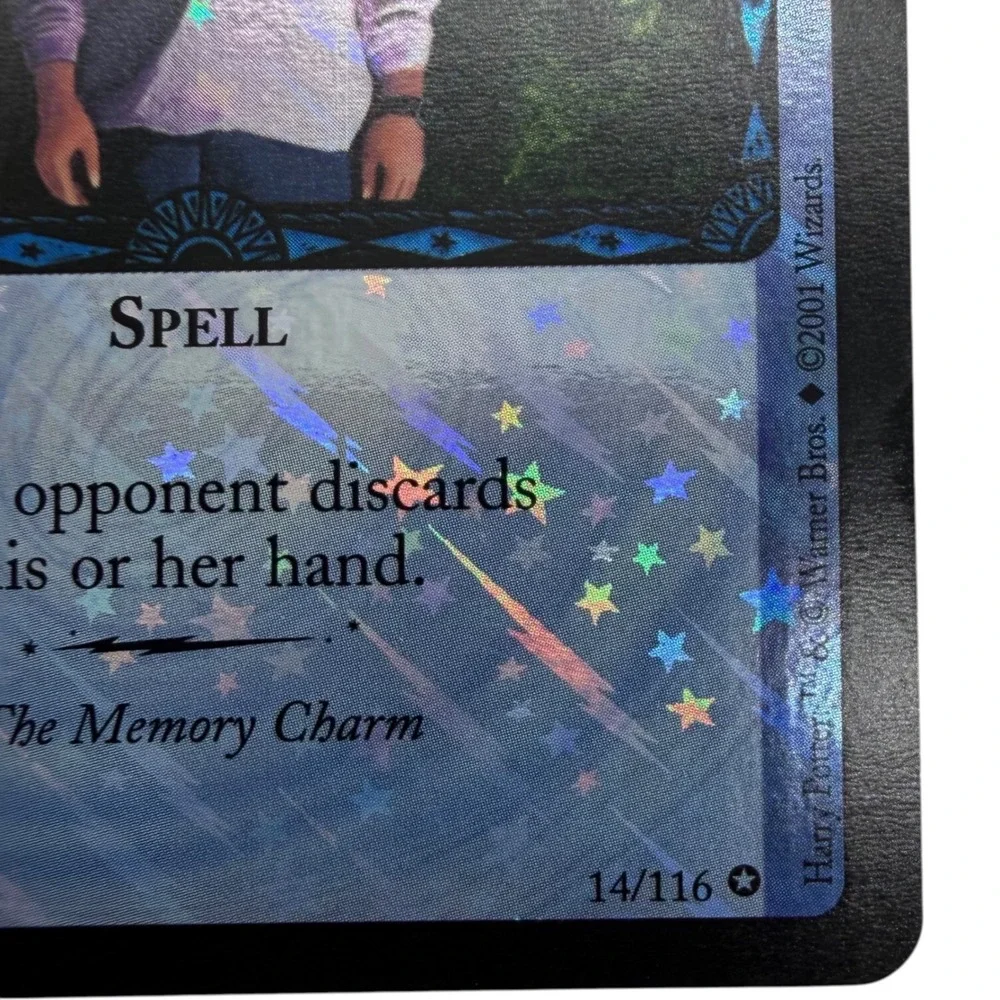 Harry Potter TCG Obliviate 14/116 Rare Holofoil Base Set 2001 Wizards Card EX